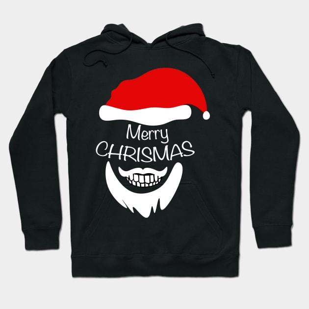 Crazy Merry merry christmas Smile Hoodie by FoolDesign